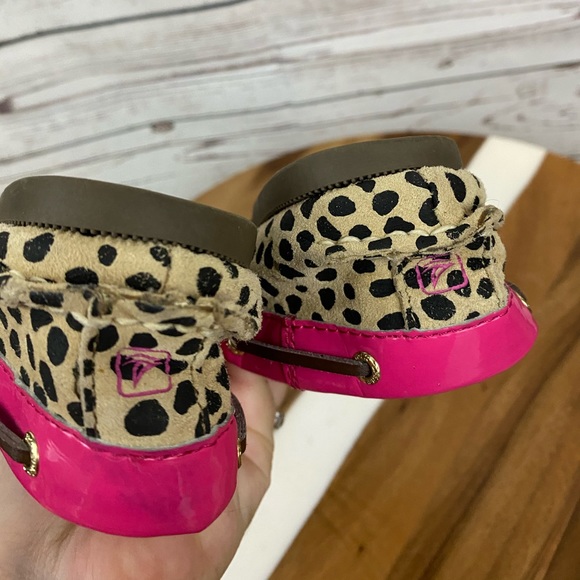Sperry Top-Sider Audrey Leopard Pink Boat Shoe - Picture 8 of 8